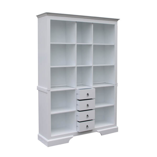 Nordic Style White Bookcase